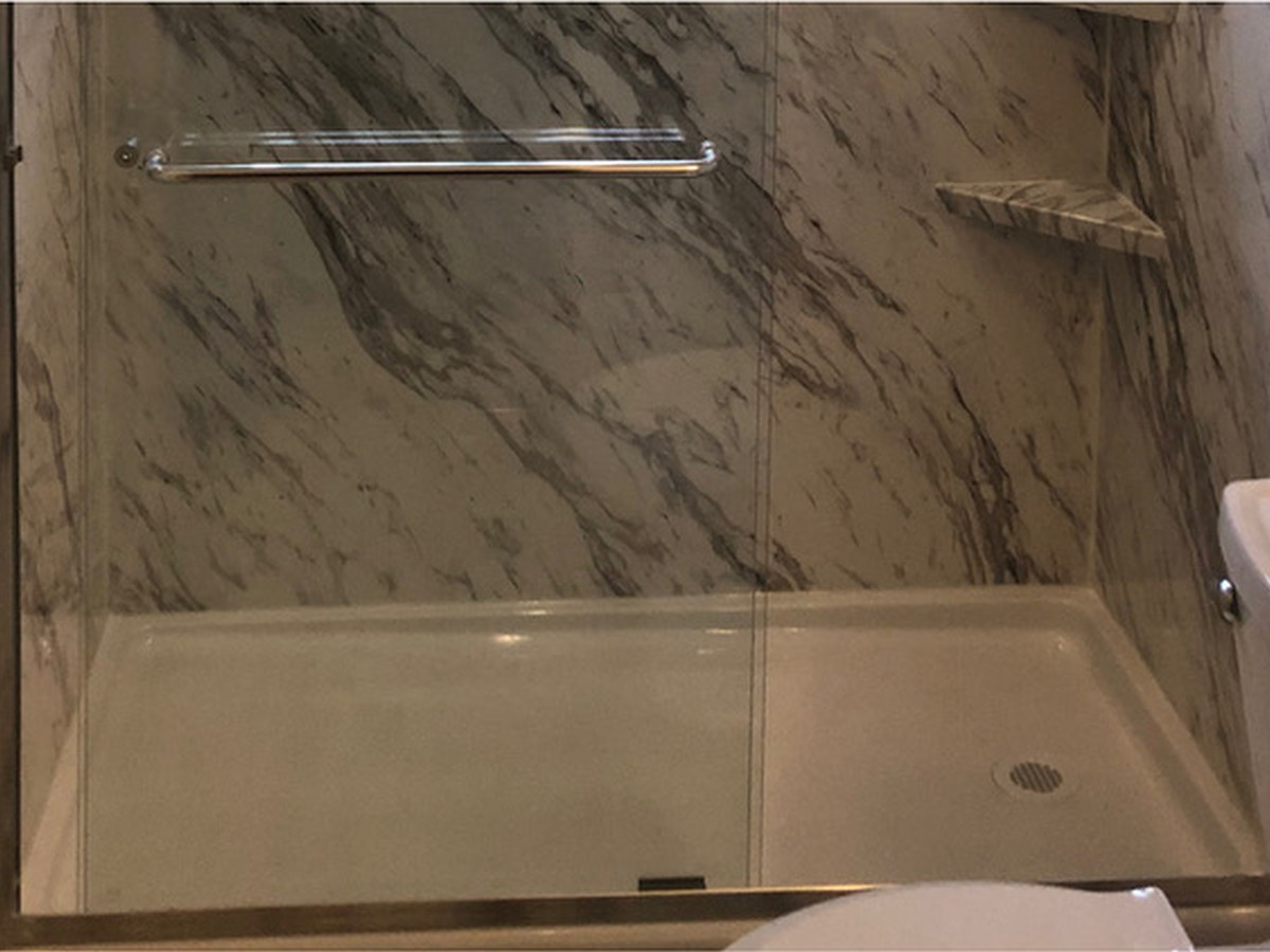 Tub to shower conversion completed in Warren, Michigan
